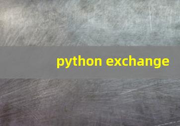 python exchange