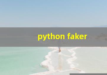 python faker