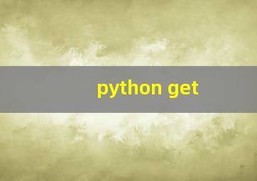 python get