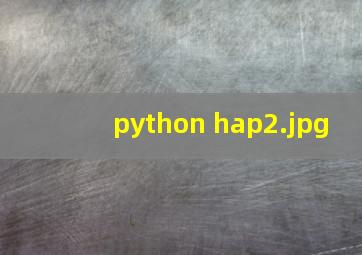python hap