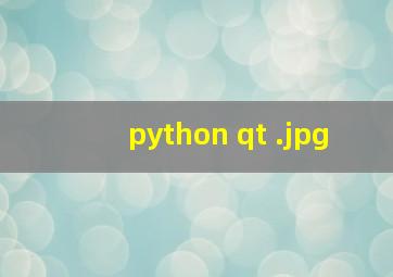 python qt 
