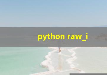 python raw_i