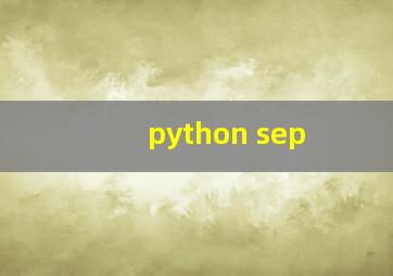 python sep
