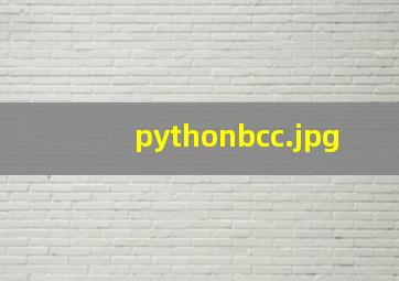 pythonbcc