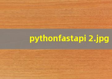 pythonfastapi 