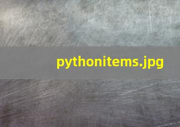 pythonitems