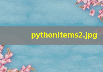 pythonitems