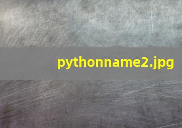 pythonname