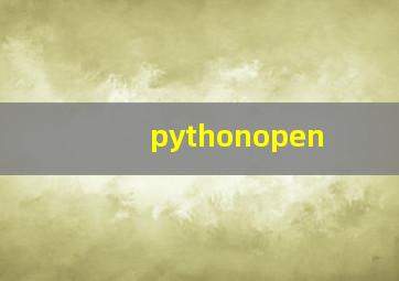 pythonopen