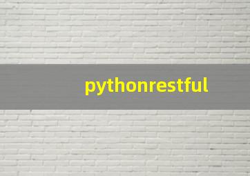 pythonrestful