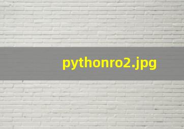 pythonro