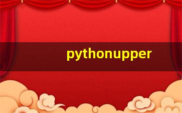 pythonupper