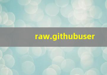 raw.githubuser