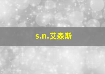 s.n.艾森斯