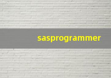 sasprogrammer