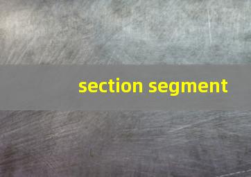 section segment