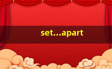 set...apart