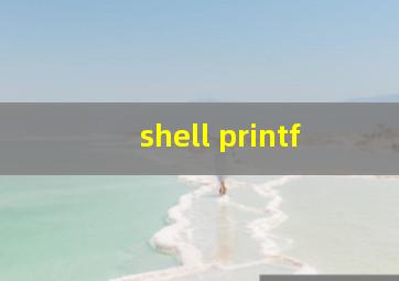 shell printf