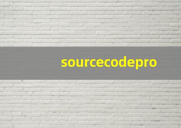 sourcecodepro