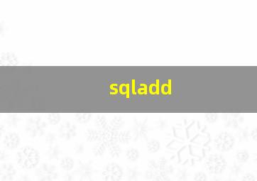 sqladd