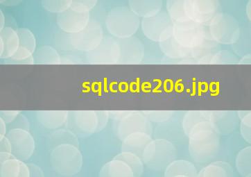 sqlcode206