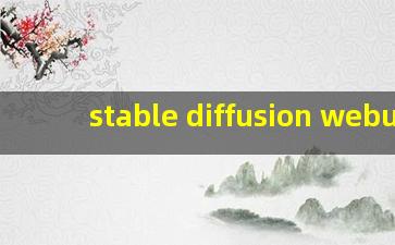 stable diffusion webui