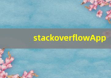 stackoverflowApp