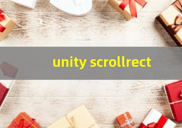 unity scrollrect 