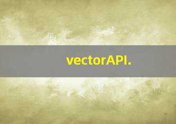 vectorAPI.