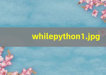whilepython