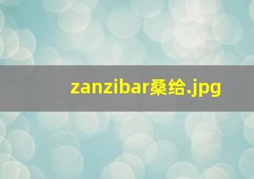 zanzibar桑给